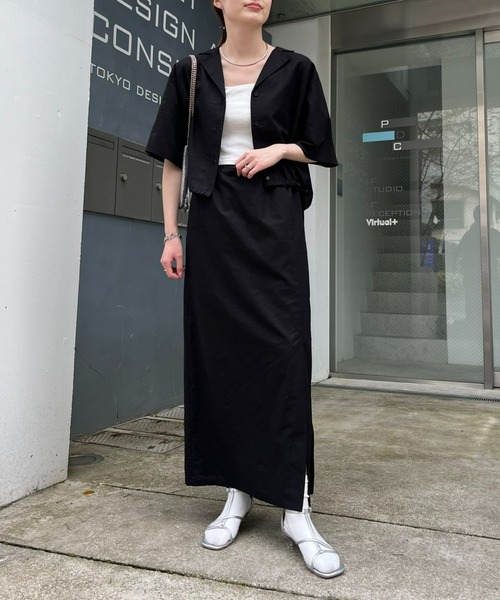 WILLOW（ウィロー）の「【willow】2WAYリネンスカート（スカート・レディース・ベージュ/ブラック・ONE SIZE）」の13枚目の写真