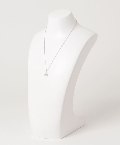 poiregnee（ポワニェ）の「［select］チェリー＆ハートネックレス（ネックレス・レディース・シルバー・FREE）」の3枚目の写真