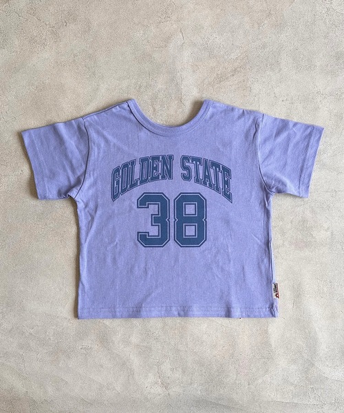 LSP WOW（エルエスピーワオ）の「【LSP WOW!】両面マイニチプリントTee（80～130cm）（Tシャツ/カットソー・キッズ・グリーン系その他/オレンジ/ラベンダー/ライトグリーン/ネイビー/エメラルド/ブラック/オレンジ系その他/グレー/オフホワイト・80/130/120/110/100/90）」の8枚目の写真