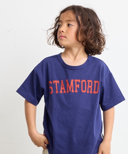 LSP WOW（エルエスピーワオ）の「【LSP WOW!】両面マイニチプリントTee（80～130cm）（Tシャツ/カットソー・キッズ・グリーン系その他/オレンジ/ラベンダー/ライトグリーン/ネイビー/エメラルド/ブラック/オレンジ系その他/グレー/オフホワイト・80/130/120/110/100/90）」の7枚目の写真