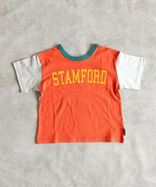 LSP WOW（エルエスピーワオ）の「【LSP WOW!】両面マイニチプリントTee（80～130cm）（Tシャツ/カットソー・キッズ・グリーン系その他/オレンジ/ラベンダー/ライトグリーン/ネイビー/エメラルド/ブラック/オレンジ系その他/グレー/オフホワイト・80/130/120/110/100/90）」の10枚目の写真