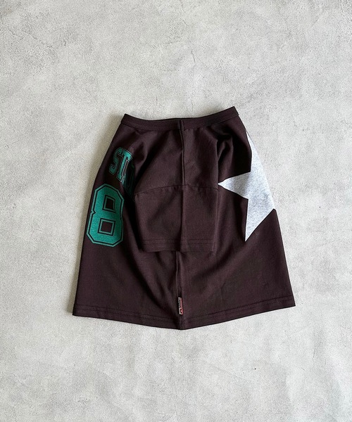 LSP WOW（エルエスピーワオ）の「【LSP WOW!】両面マイニチプリントTee（80～130cm）（Tシャツ/カットソー・キッズ・グリーン系その他/オレンジ/ラベンダー/ライトグリーン/ネイビー/エメラルド/ブラック/オレンジ系その他/グレー/オフホワイト・80/130/120/110/100/90）」の13枚目の写真