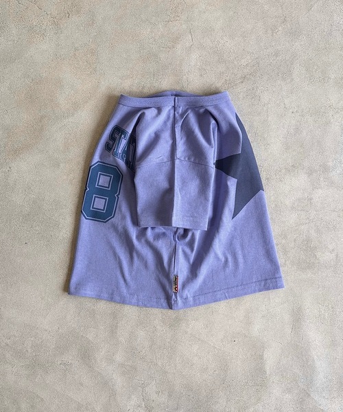 LSP WOW（エルエスピーワオ）の「【LSP WOW!】両面マイニチプリントTee（80～130cm）（Tシャツ/カットソー・キッズ・グリーン系その他/オレンジ/ラベンダー/ライトグリーン/ネイビー/エメラルド/ブラック/オレンジ系その他/グレー/オフホワイト・80/130/120/110/100/90）」の12枚目の写真