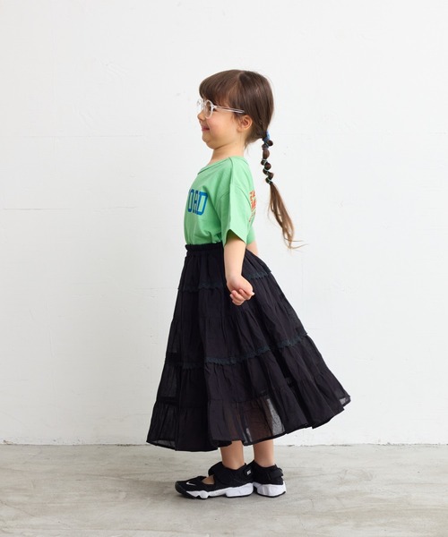 LSP WOW（エルエスピーワオ）の「【LSP WOW!】両面マイニチプリントTee（80～130cm）（Tシャツ/カットソー・キッズ・グリーン系その他/オレンジ/ラベンダー/ライトグリーン/ネイビー/エメラルド/ブラック/オレンジ系その他/グレー/オフホワイト・80/130/120/110/100/90）」の17枚目の写真