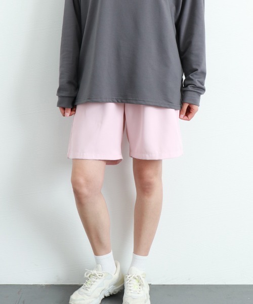 Miniministore(ミニミニストア)の「ワイドパンツ カラー短パン 韓国 9色(スウェットパンツ・レディース・ラベンダー/ミント/ブラウン/ピンク/ブラック/ライトブルー/ライトイエロー/フューシャピンク/オレンジ・L/M)」の12枚目の写真