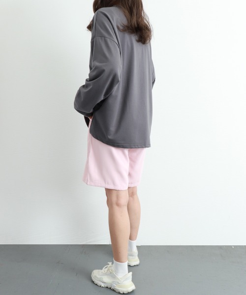 Miniministore(ミニミニストア)の「ワイドパンツ カラー短パン 韓国 9色(スウェットパンツ・レディース・ラベンダー/ミント/ブラウン/ピンク/ブラック/ライトブルー/ライトイエロー/フューシャピンク/オレンジ・L/M)」の15枚目の写真