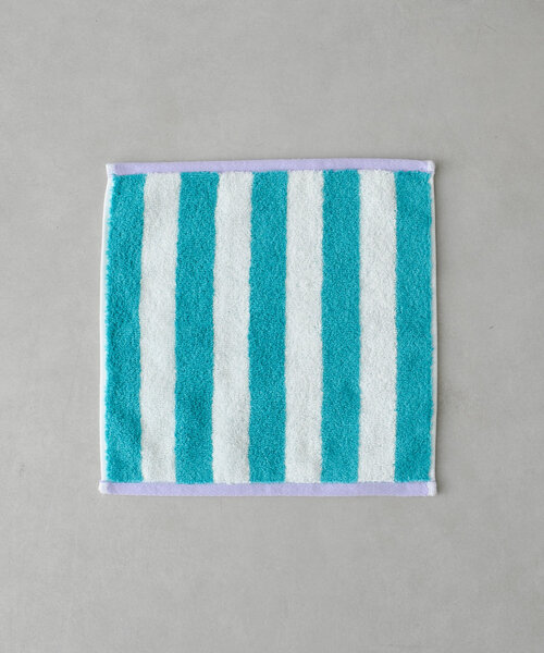 BIRTHDAY BAR(バースデイバー)の「ストライプジャガードタオルハンカチ(ハンカチ/ハンドタオル・レディース・オレンジ/グリーン・0)」の5枚目の写真