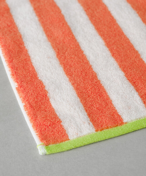 BIRTHDAY BAR(バースデイバー)の「ストライプジャガードタオルハンカチ(ハンカチ/ハンドタオル・レディース・オレンジ/グリーン・0)」の14枚目の写真