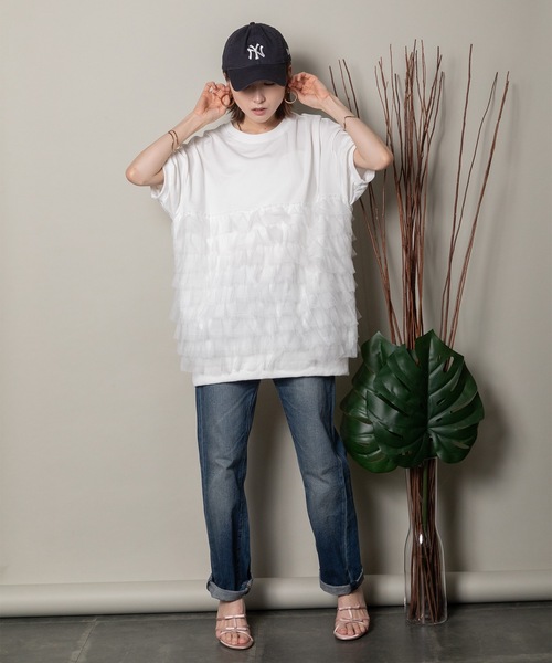 BLACK BY MOUSSY | big silhouette sweat (Tシャツ・カットソー