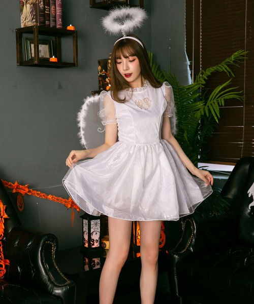 【国内発送・関税込】ハロウィン★エンジェルコスチューム Amazon.co.jp: [JUNDOMECY] ハロウィン コスプレ 天使 デビル