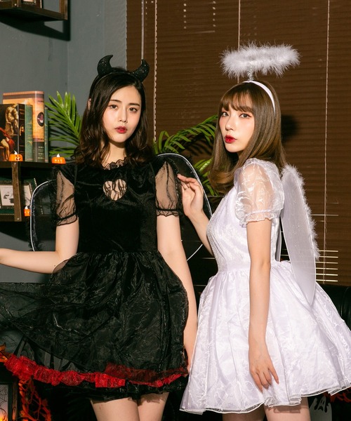 セール】「 エンジェル・デビル 」 ハロウィン コスプレ 仮装 天使