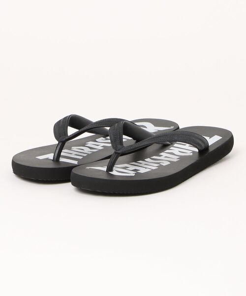 THRASHER（スラッシャー）の「CYAARVO BEACH SANDAL/スラッシャーブランドロゴプリント軽量ピーチサンダル/ビーサン（サンダル・メンズ・ダークグリーン/ブラック・X-LARGE/LARGE/MEDIUM）」の12枚目の写真