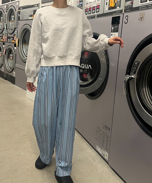 Sorriso（ソリッソ）の「ストライプ イージー パンツ（スラックス・レディース・ライトグレー/ブルー・FREE）」の20枚目の写真