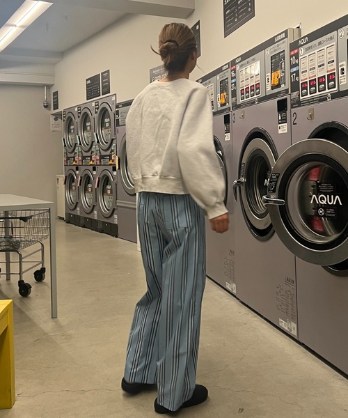 Sorriso（ソリッソ）の「ストライプ イージー パンツ（スラックス・レディース・ライトグレー/ブルー・FREE）」の22枚目の写真