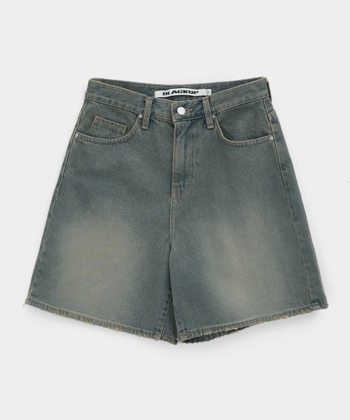 BLACKUP（ブラックアップ）の「[MADE] ヘイロデニムショートパンツ（デニムパンツ・レディース・ブルー/ブラック・SMALL/MEDIUM/LARGE）」の15枚目の写真
