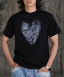 【UNIT CHEST】unique unisex T-shirt グランジハートTシャツ