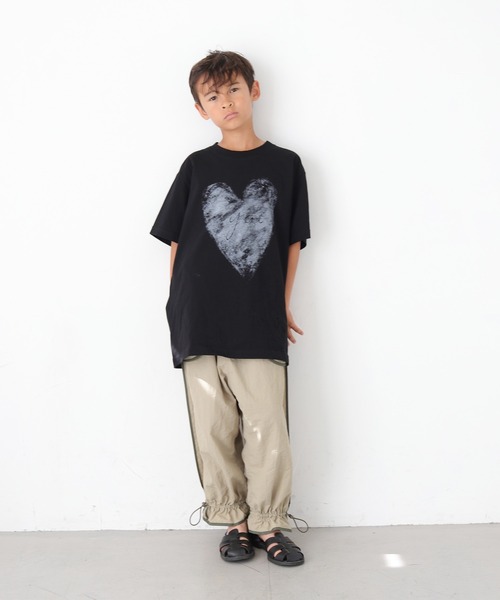 アシンメトリーバイカラーTシャツ(1 LIGHT GREY): : メンズ