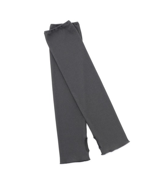 NERGY（ナージー）の「【HIBIYA-KADAN×NERGY】UVリブアームカバー（手袋・レディース・チャコールグレー/カーキ・FREE）」の3枚目の写真