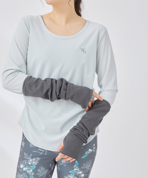 NERGY（ナージー）の「【HIBIYA-KADAN×NERGY】UVリブアームカバー（手袋・レディース・チャコールグレー/カーキ・FREE）」の10枚目の写真