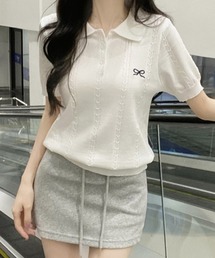 Chick | RIBBON KNIT POLO / リボンニットポロ(ポロシャツ)