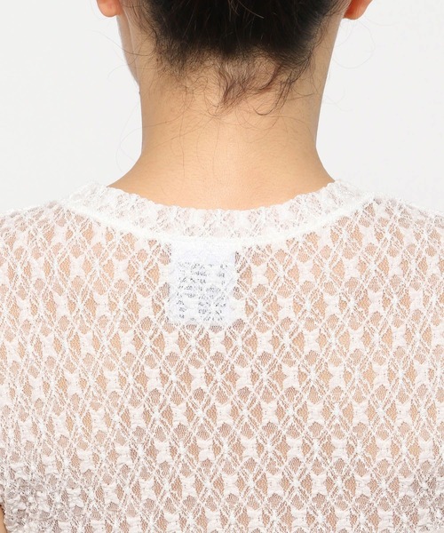 Midnight Move（ミッドナイトムーブ）の「Midnight Move／ローズレースT（Tシャツ/カットソー・レディース・ホワイト・FREE）」の13枚目の写真