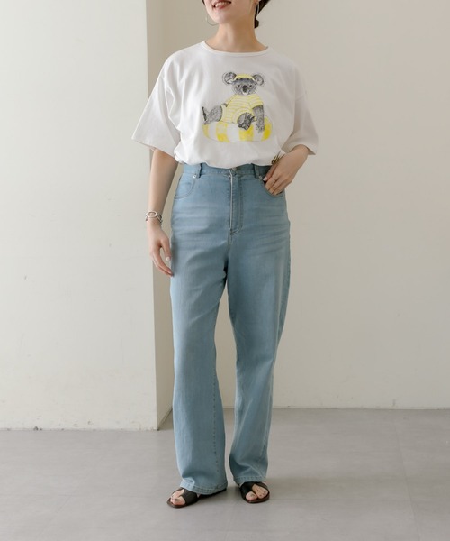 ear PAPILLONNER(イアパピヨネ)の「《綿100%/手洗い可》sampo×ear コアラTシャツ(Tシャツ/カットソー・レディース・ホワイト系その他・FREE)」の19枚目の写真