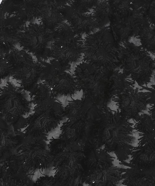 JEANASIS（ジーナシス）の「フラワーレースラップスカート/131669（スカート・レディース・ブラック/ホワイト・FREE）」の10枚目の写真