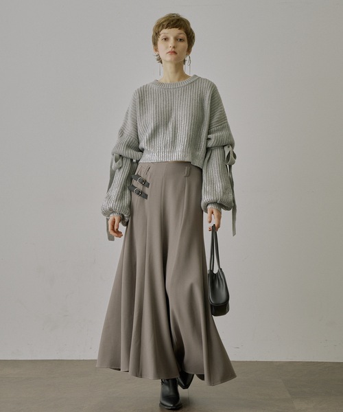 箔プリントバルーンスリーブニット（ニット/セーター）｜VIOLETTA