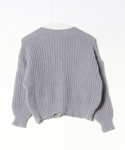 ROOPTOKYO（ループトウキョウ）の「Cable knitted cardigan / ケーブル編みニットカーディガン（カーディガン/ボレロ・レディース・グレー/ホワイト・FREE）」の3枚目の写真