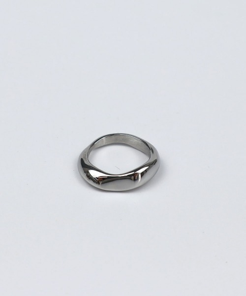 CEMONEMO（セモネモ）の「【金属アレルギー対応】 ニュアンス ピンキーリング / サージカルステンレス 316L（リング・レディース・シルバー/ゴールド・4号）」の14枚目の写真