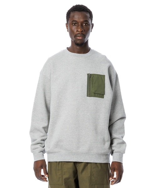 【セール】Utility Pocket Sweatshirt / ユーティリティーポケット付きトレーナー（スウェット）｜Sandinista（サンディニスタ）