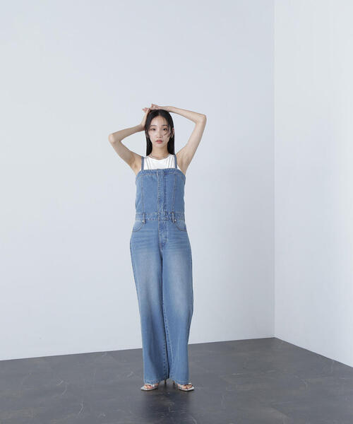 NATURAL BEAUTY BASIC（ナチュラルビューティーベーシック）の「◇ベロアアメスリトップス（タンクトップ・レディース・オフホワイト/ブラック/ベージュ・FREE）」の14枚目の写真