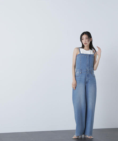 NATURAL BEAUTY BASIC（ナチュラルビューティーベーシック）の「◇ベロアアメスリトップス（タンクトップ・レディース・オフホワイト/ブラック/ベージュ・FREE）」の16枚目の写真