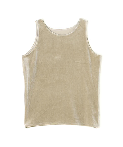 NATURAL BEAUTY BASIC（ナチュラルビューティーベーシック）の「◇ベロアアメスリトップス（タンクトップ・レディース・オフホワイト/ブラック/ベージュ・FREE）」の18枚目の写真
