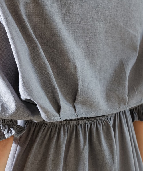 【美品】セルフポートレート ミディ パフスリーブ レース ロングワンピース 美品】セルフポートレート ミディ パフスリーブ レース ロング