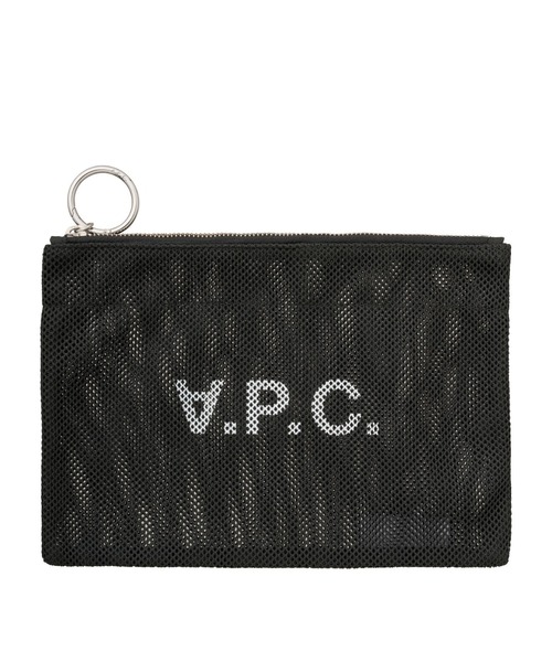 A.P.C.(アーペーセー)の「TROUSSE REBOUND(ポーチ・メンズ・オフホワイト/ブラック・ONESIZE)」の2枚目の写真