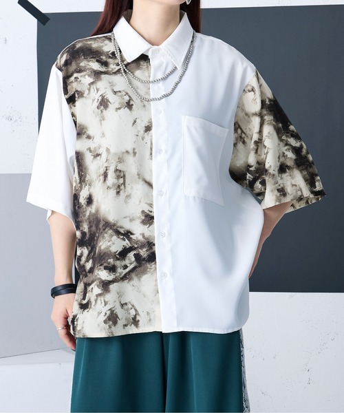 ガラキリカエシャツ（シャツ/ブラウス）｜Ellno Loset（エルノロゼット）