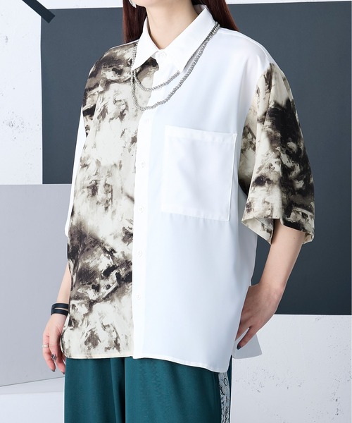 ガラキリカエシャツ（シャツ/ブラウス）｜Ellno Loset（エルノロゼット）