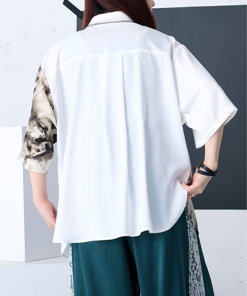 ガラキリカエシャツ（シャツ/ブラウス）｜Ellno Loset（エルノロゼット）