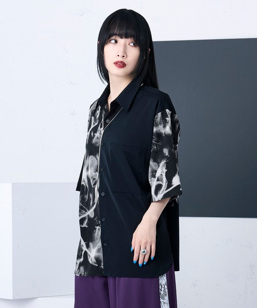 ガラキリカエシャツ（シャツ/ブラウス）｜Ellno Loset（エルノロゼット）