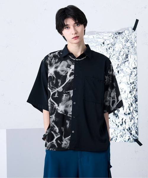 ガラキリカエシャツ（シャツ/ブラウス）｜Ellno Loset（エルノロゼット）