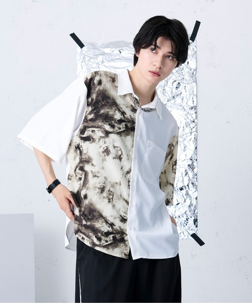 ガラキリカエシャツ（シャツ/ブラウス）｜Ellno Loset（エルノロゼット）