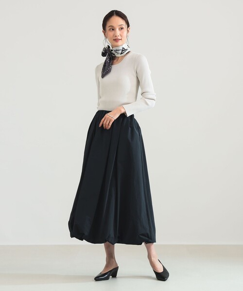 Demi-Luxe BEAMS（デミルクス ビームス）の「バルーン スカート（スカート・レディース・ホワイト/ブラック/ベージュ・36/38）」の17枚目の写真