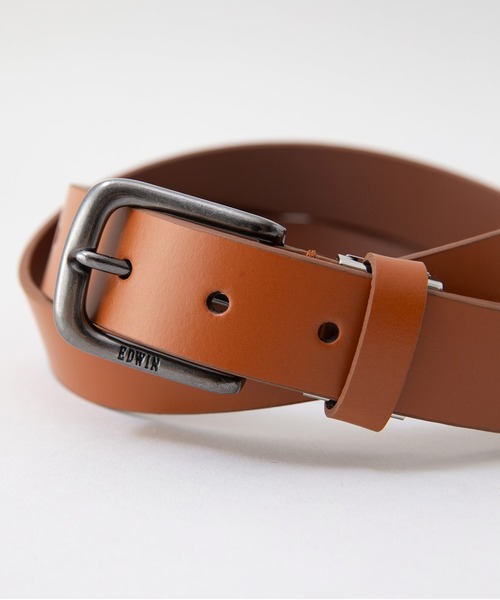 EDWIN(エドウィン)の「【EDWIN/エドウィン】30MM プレーンベルト 牛革(ベルト・メンズ・ブラウン/ダークブラウン/ブラック・FREE)」の1枚目の写真