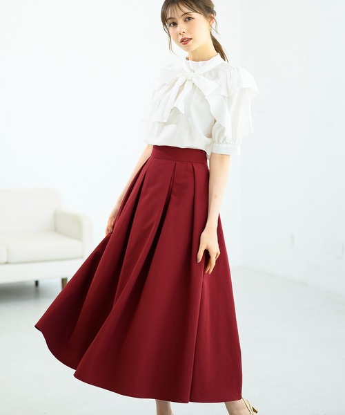 MISCH MASCH（ミッシュマッシュ）の「フリルスリーブブラウス/MM438108（シャツ/ブラウス・レディース・ブラック/ホワイト/ピンク・ﾌﾘ-）」の19枚目の写真