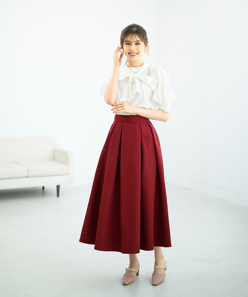 MISCH MASCH（ミッシュマッシュ）の「フリルスリーブブラウス/MM438108（シャツ/ブラウス・レディース・ブラック/ホワイト/ピンク・ﾌﾘ-）」の17枚目の写真