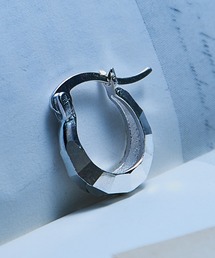 MAISON CLUB(]Nu)́yMAISON CLUBzCutting Hoop Pierce Silver925 / JbeBOt[vsAX Vo[925 KUN(sAXiЎpj)