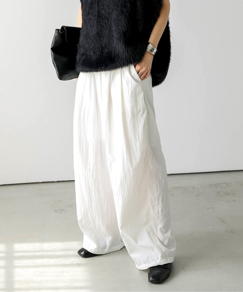 La-gemme(ラジェム)の「ハイウエストワイドパンツ(その他パンツ・レディース・ブラック/カーキ/ホワイト・L/M)」の18枚目の写真