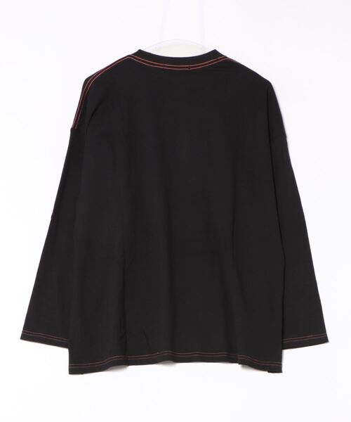 DOUBLE NAME(ダブルネーム)の「TAKE IT HAMBURGER ロンTEE(Tシャツ/カットソー・レディース・ブラック/オフホワイト・FREE)」の17枚目の写真