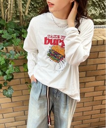 DOUBLE NAME | TAKE IT HAMBURGER ロンTEE(Tシャツ/カットソー)